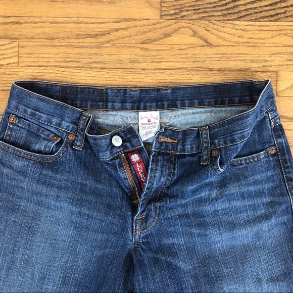 Lucky Brand Classic Cropped Dungarees Jeans - Picture 4 of 8